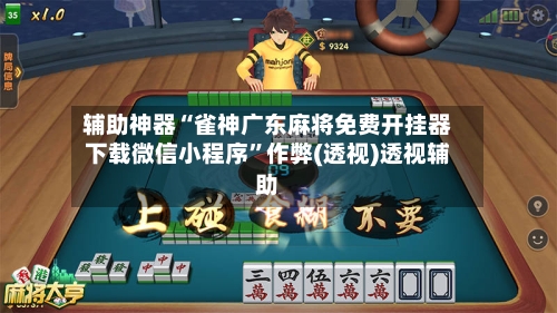 辅助神器“雀神广东麻将免费开挂器下载微信小程序”作弊(透视)透视辅助-第1张图片