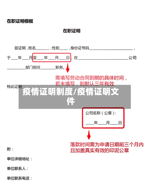 疫情证明制度/疫情证明文件-第2张图片
