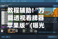 教程辅助!“万能透视看牌器苹果版”(曝光透视必备猫腻)