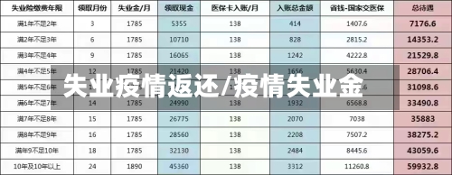 失业疫情返还/疫情失业金