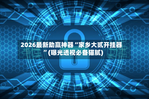 2026最新助赢神器“家乡大贰开挂器	”(曝光透视必备猫腻)-第2张图片