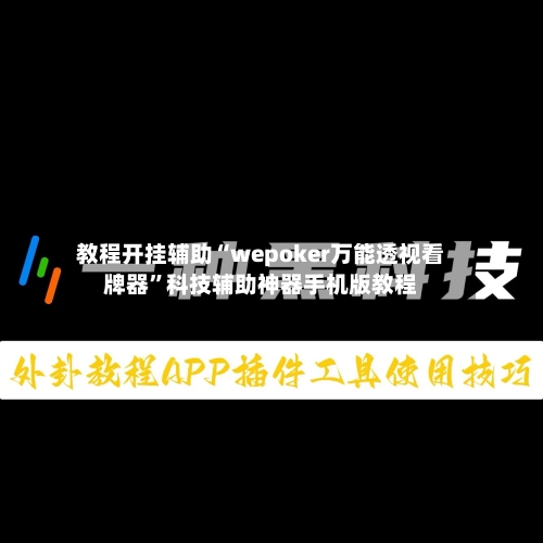 教程开挂辅助“wepoker万能透视看牌器”科技辅助神器手机版教程-第2张图片