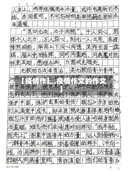 【疫情作廴,疫情作文的作文】-第3张图片
