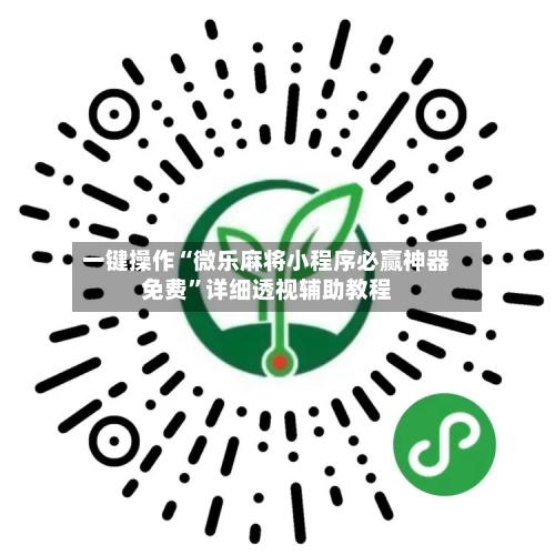 一键操作“微乐麻将小程序必赢神器免费”详细透视辅助教程-第2张图片