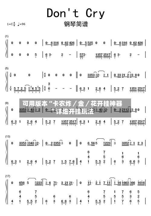 可用版本“卡农炸／金／花开挂神器”详细开挂玩法-第3张图片