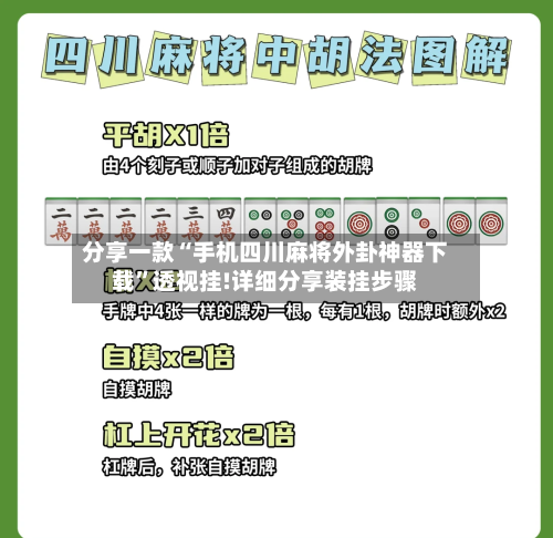 分享一款“手机四川麻将外卦神器下载”透视挂!详细分享装挂步骤-第2张图片