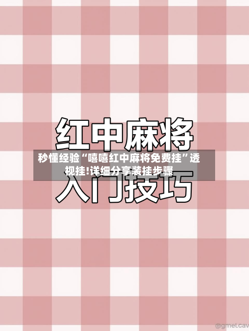 秒懂经验“嘻嘻红中麻将免费挂”透视挂!详细分享装挂步骤
