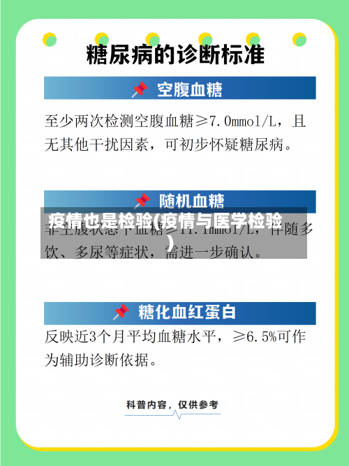 疫情也是检验(疫情与医学检验)