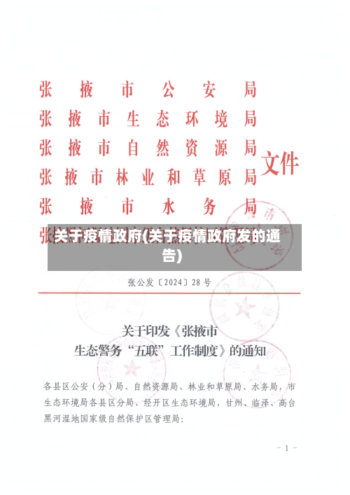 关于疫情政府(关于疫情政府发的通告)