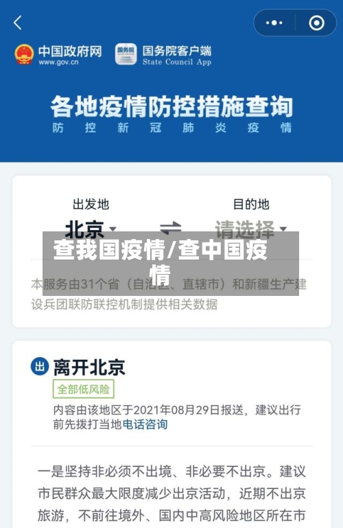 查我国疫情/查中国疫情