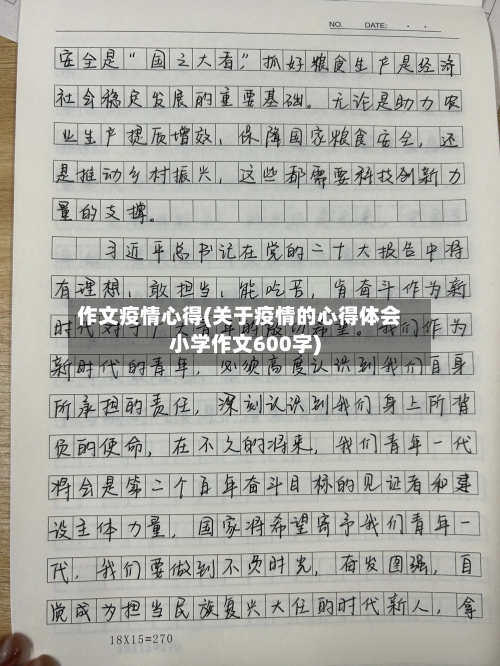 作文疫情心得(关于疫情的心得体会小学作文600字)-第3张图片