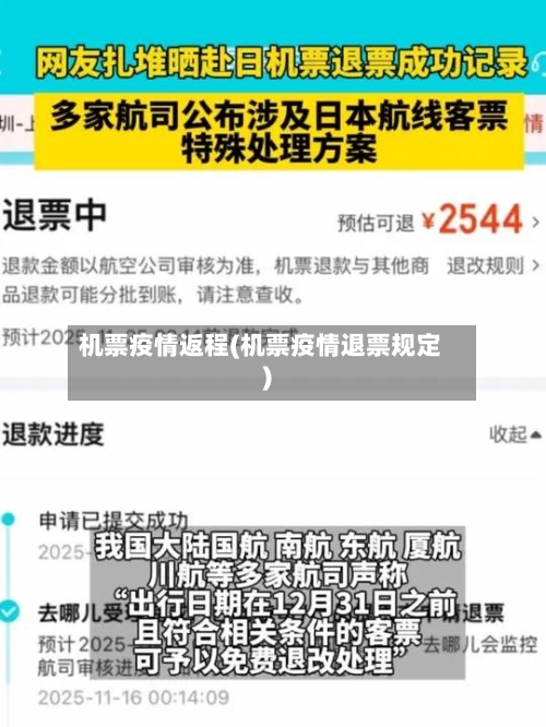 机票疫情返程(机票疫情退票规定)