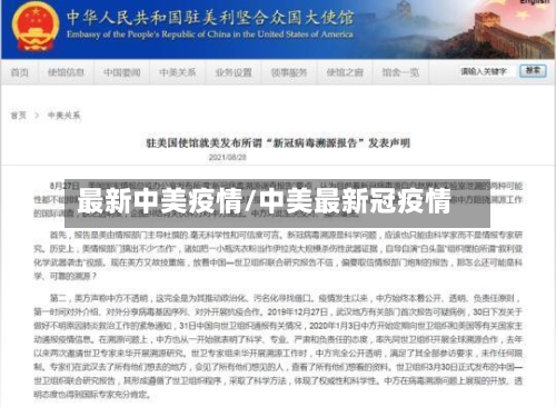 最新中美疫情/中美最新冠疫情-第1张图片