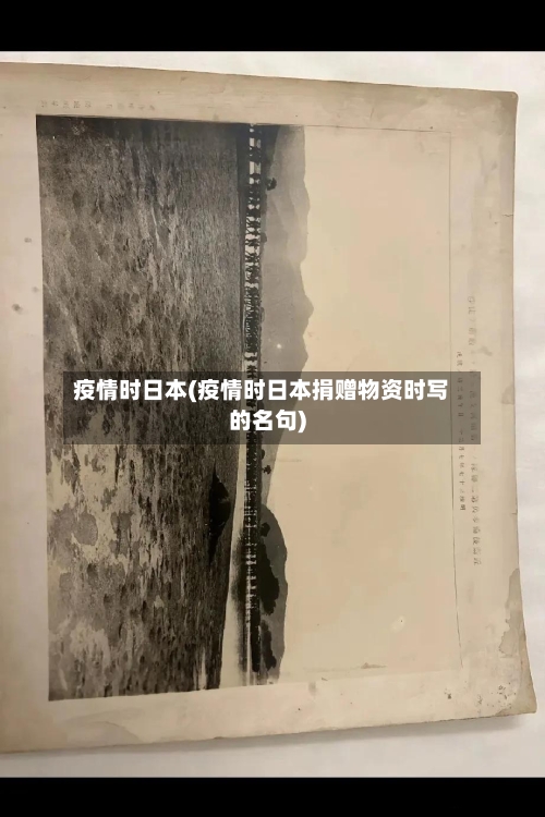 疫情时日本(疫情时日本捐赠物资时写的名句)-第1张图片