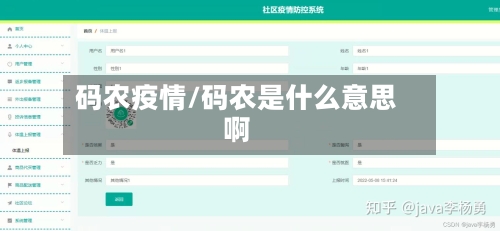 码农疫情/码农是什么意思啊-第2张图片