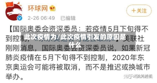 此次疫情为/此次疫情引发的原因是什么-第2张图片