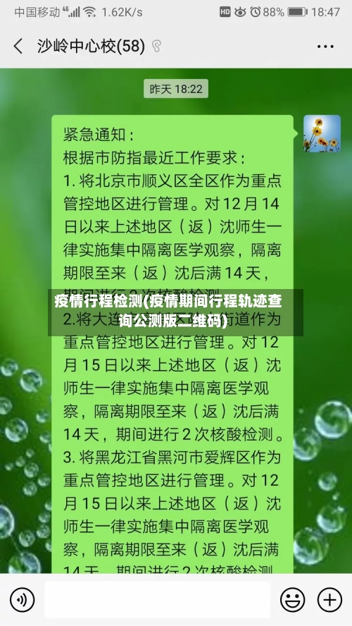 疫情行程检测(疫情期间行程轨迹查询公测版二维码)-第2张图片
