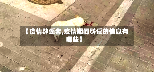 【疫情辟谣者,疫情期间辟谣的信息有哪些】-第2张图片