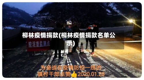 柳林疫情捐款(柳林疫情捐款名单公示)-第1张图片