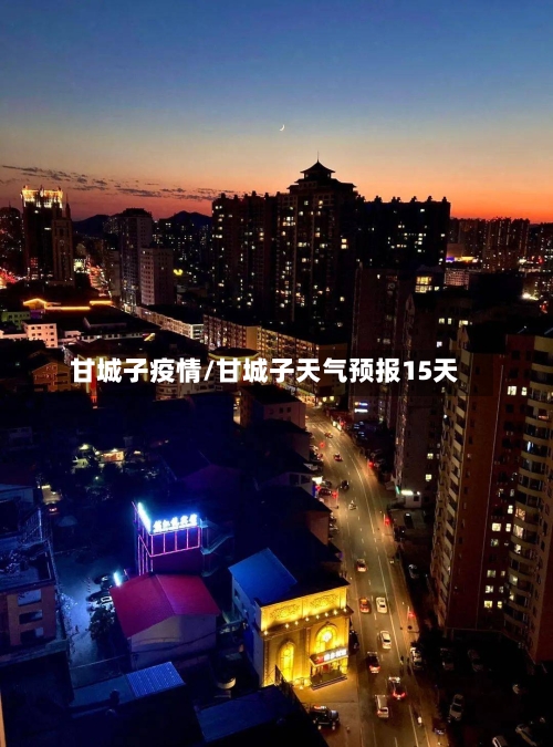 甘城子疫情/甘城子天气预报15天-第1张图片