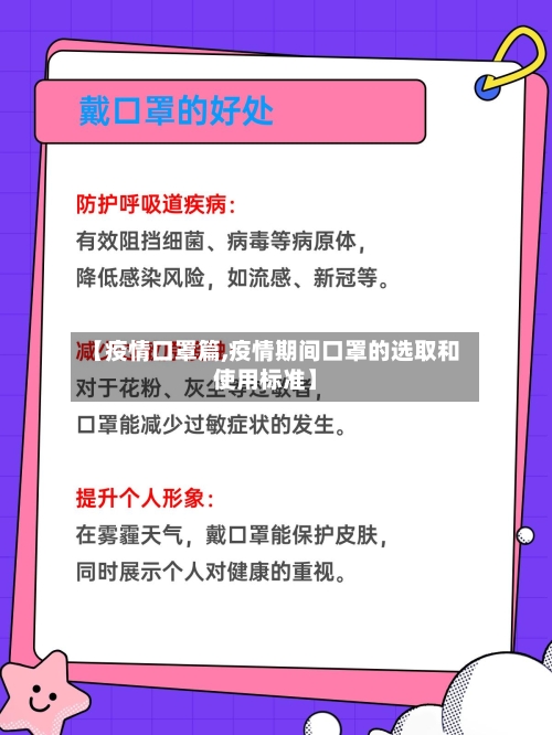 【疫情口罩篇,疫情期间口罩的选取和使用标准】-第1张图片